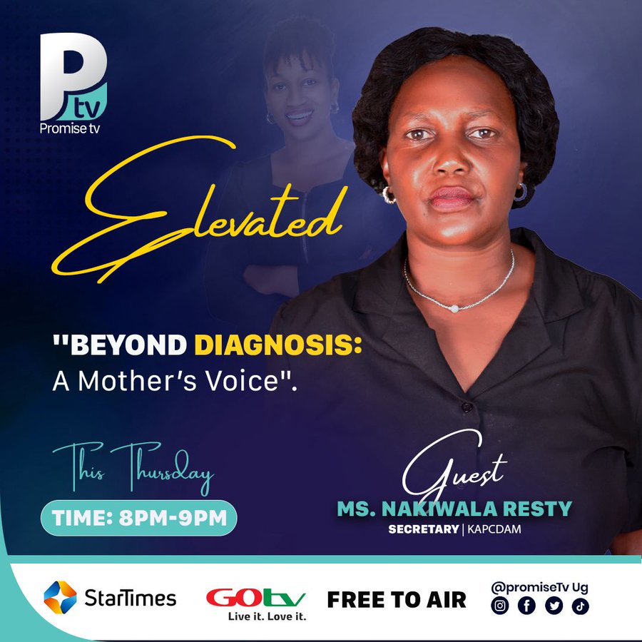 KAPCDAM4's tweet image. KAPCDAM is honored to see our parent featured on this week’s #Elevated episode: Beyond Diagnosis: A Mother’s Voice. Thank you, @PromiseTvUg , for the sponsorship. Tune in Thursday at 8 PM to witness a powerful story of raising a child with cerebral palsy. #CerebralPalsy #KAPCDAM