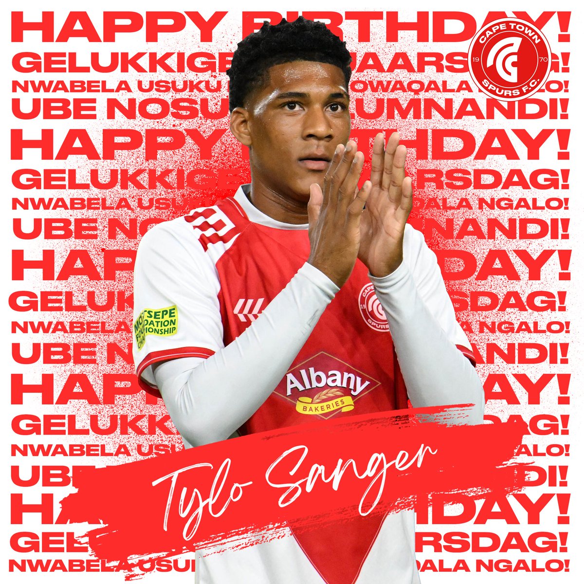 CapeTownSpursFC's tweet image. Happy Birthday, Tylo!🎂 🥳
#CAPETOWNSPURS
#URBANWARRIORS
#MOTSEPEFOUNDATION
#OURYOUTHOURFUTURE
#CAPETOWN
#SOUTHAFRICA