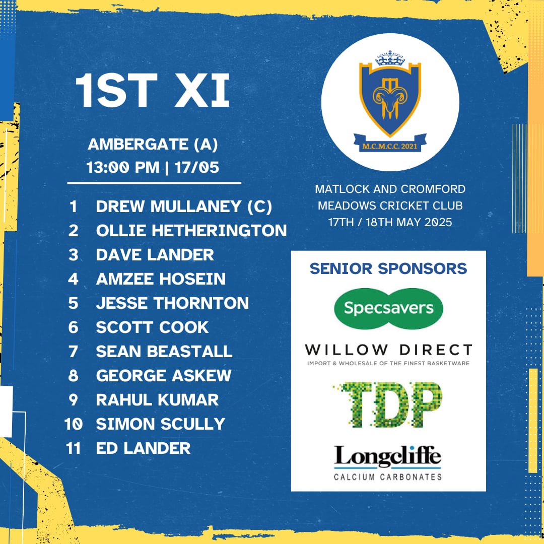 Matlock and Cromford Meadows CC tweet media