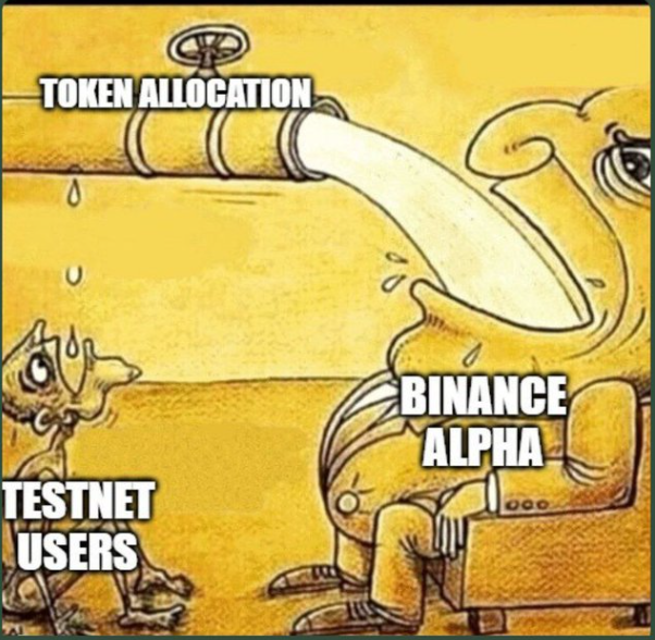 shanto3444's tweet photo. why waste your time & effort on a project destined to give you peanuts, while Binance Alpha users are being rewarded more generously without any apparent contribution to the projects?
#StopBinanceAlpha #StopBybitAlpha #web3foreveryone
@GiveRep @binance https://t.co/JaYVOCk4fM