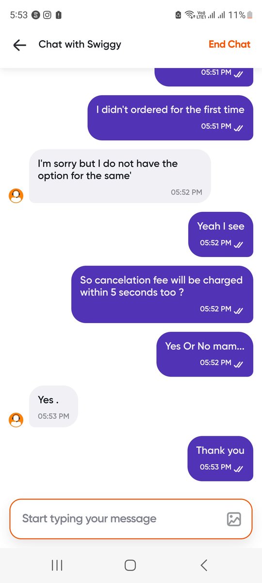 SToyeshNer's tweet photo. @SwiggyCares within 5 seconds who's able to place 2 same order and how can it be ready within 5 seconds ?
And how don't I receive confirmation from the wallet ??
So like this if one day i will select order for 10k it will be placed by itself ?? @jagograhakjago https://t.co/aBbEuIKYjs
