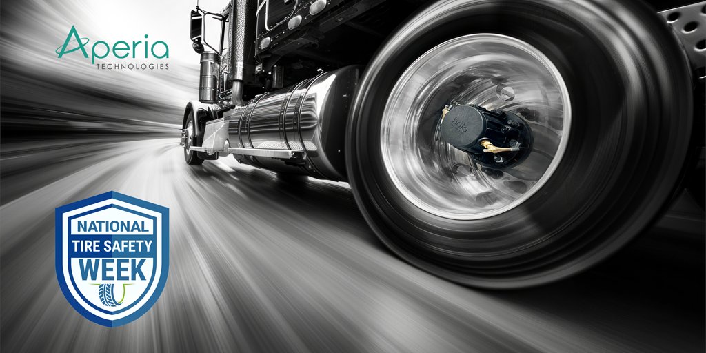 AperiaTech's tweet image. National Tire Safety Week is the perfect reminder to prioritize tire care. Aperia Technologies is dedicated to keeping our roads safer with advanced tire management solutions. Join us in promoting tire safety and strengthening your tire program today!
#TireSafetyWeek #FleetSafety