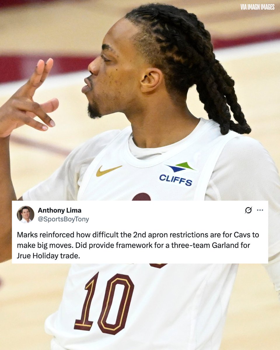 betJACK's tweet image. Would you trade Darius Garland for Jrue Holiday to fix the Cavs? 🤔
#NBA | #Cavs | #Trade | #Playoffs