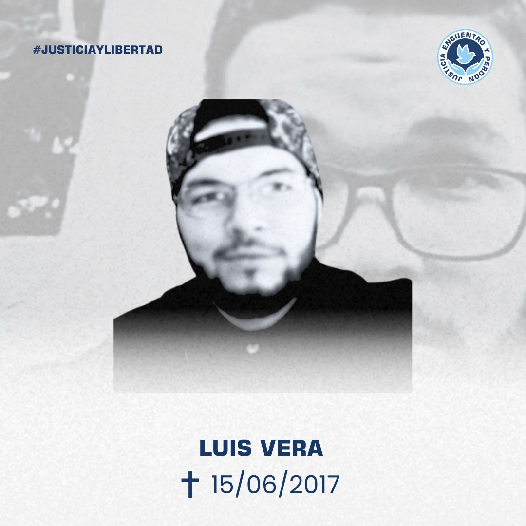Luis Vera fue asesinado el 15 de junio de 2017, durante una manifestación. Tenía 20 años y era estudiante de Contaduría. Su familia lo guarda en su memoria con amor y lucha, y continúa exigiendo justicia. Su caso sigue siendo una herida abierta, un recordatorio de la impunidad