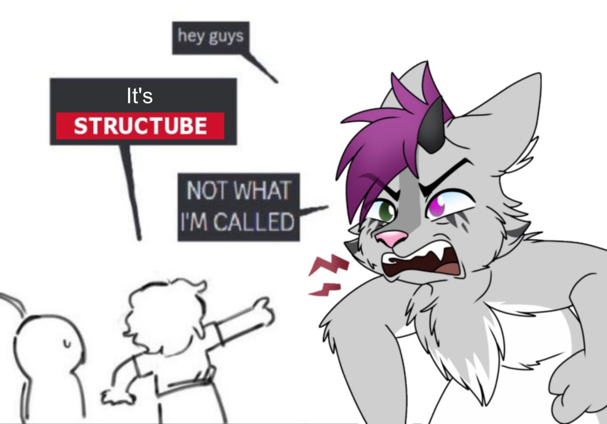 FolfStructure's tweet image. That&apos;s not my name ☹️ - #folf #furry #furries #meme