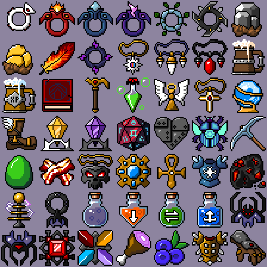 49 Artifacts. 32x32 pixels