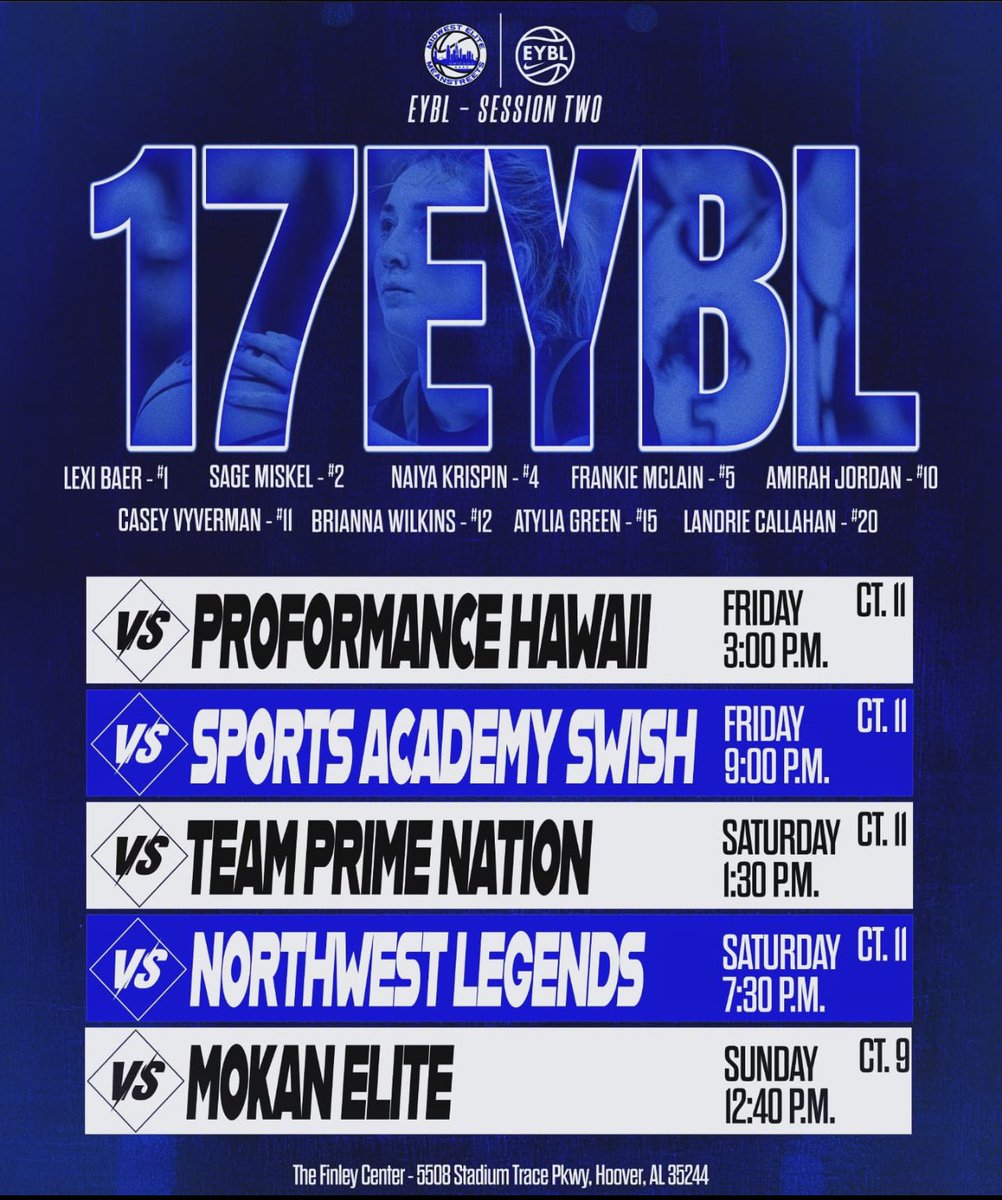 Amirah “tootie” Jordan (@officialamirah8) on Twitter photo Here’s the schedule for this upcoming weekend!! Come check us out ! <a href="/mwehoops_eybl/">Midwest Elite Meanstreets EYBL</a> Here’s the schedule for this upcoming weekend!! Come check us out ! <a href="/mwehoops_eybl/">Midwest Elite Meanstreets EYBL</a>