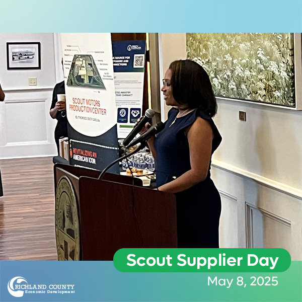 Richland County Economic Development Office (@richlanded) on Twitter photo Getting business done! More than 200 supplier reps attended last week's latest Scout Supplier Day to speak directly with company buyers.
Thanks to <a href="/ScoutMotors/">Scout Motors</a> and <a href="/SCcommerce/">SC Dept. of Commerce</a> for welcoming our collaboration & #RichlandCountySC businesses to be part.
#econdev #RichlandSC Getting business done! More than 200 supplier reps attended last week's latest Scout Supplier Day to speak directly with company buyers.
Thanks to <a href="/ScoutMotors/">Scout Motors</a> and <a href="/SCcommerce/">SC Dept. of Commerce</a> for welcoming our collaboration & #RichlandCountySC businesses to be part.
#econdev #RichlandSC