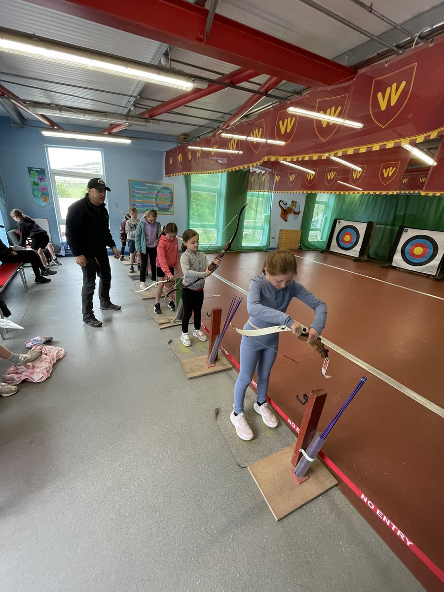 Crag team have loved archery, trapeze and the giant swing! 🏹
