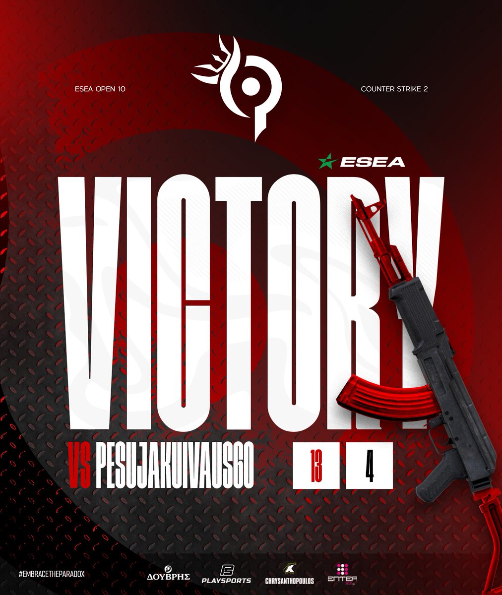 teamparadoxgr's tweet image. All we do is win win win no matter what !

GGs to our opponents as our CS2 squad destroy each and every opponent the last days !

#Embracetheparadox #CS2 #CounterStrike2