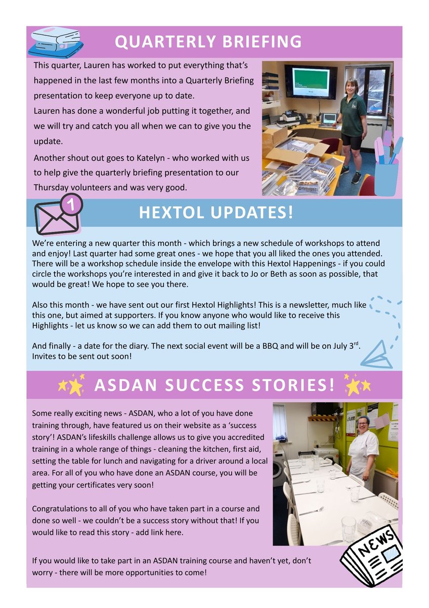 Hello, and welcome to our May edition of Hextol Happenings. Happy reading, and enjoy the sun!