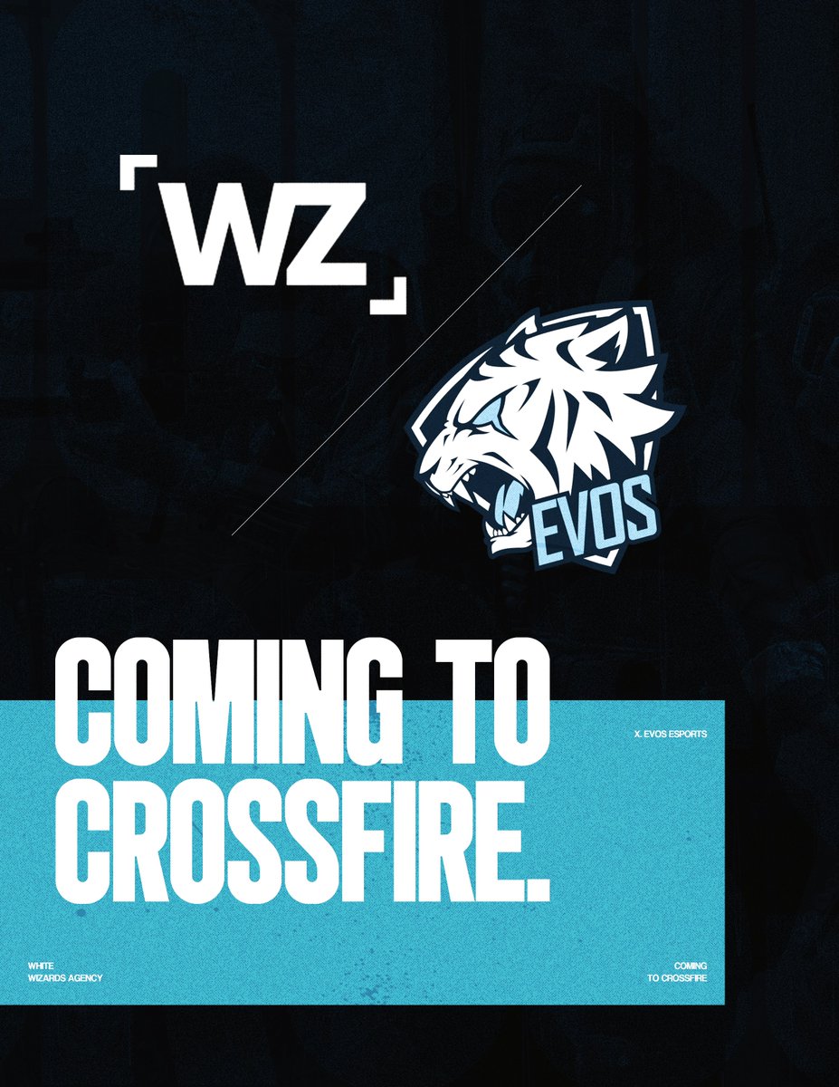WWZ ENTERS CROSSFIRE

We are pleased to announce that we have reached an agreement with <a href="/evosesports_/">EVOS</a> in which our clients will be representing them on the upcoming EWC.

🇵🇭 z3r02 - (Coach)

🇵🇭 KELR
🇵🇭 YOB1B
🇵🇭 KSA
🇵🇭 ELVIN
🇵🇭 XETRA