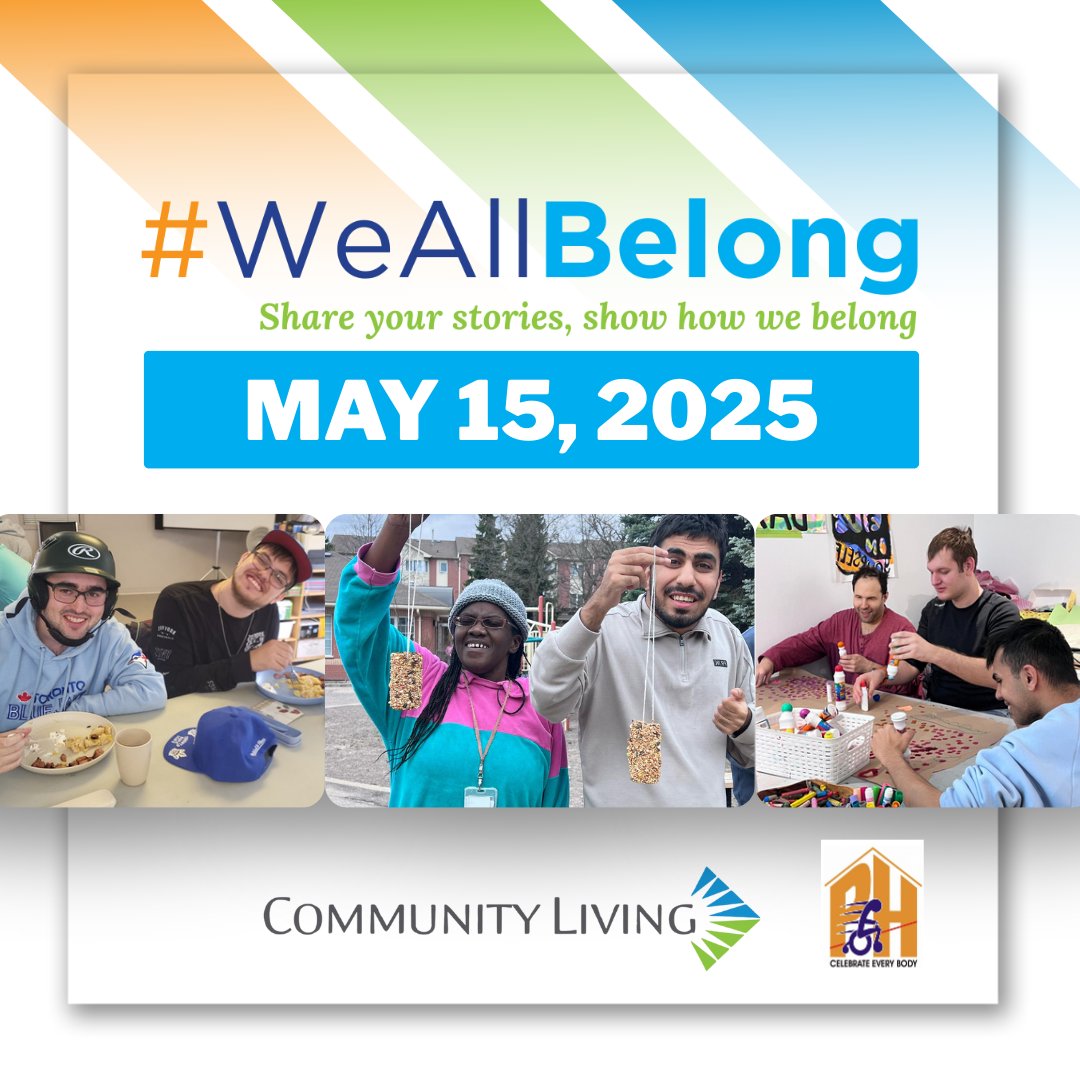 Today, PH is proudly participating in Community Living Toronto's #WeAllBelong campaign and will be sharing stories and photos throughout the day!💙

Do you have a story or photo to share? 
Tag us, and don't forget to use the #WeAllBelong ☺️