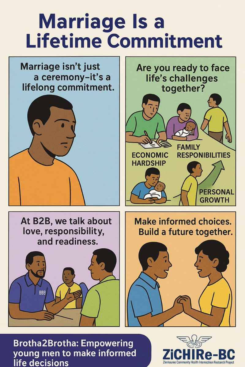 ZiCHIRe Project (@zichire) on Twitter photo Marriage is more than love, it's about readiness, responsibility, and resilience. At B2B, we guide young men to make informed decisions for a stable future. #ZiCHIReBC #Brotha2Brotha #MarriageMatters #YouthEmpowerment #ABYM <a href="/naczim/">NAC Zimbabwe</a> Marriage is more than love, it's about readiness, responsibility, and resilience. At B2B, we guide young men to make informed decisions for a stable future. #ZiCHIReBC #Brotha2Brotha #MarriageMatters #YouthEmpowerment #ABYM <a href="/naczim/">NAC Zimbabwe</a>