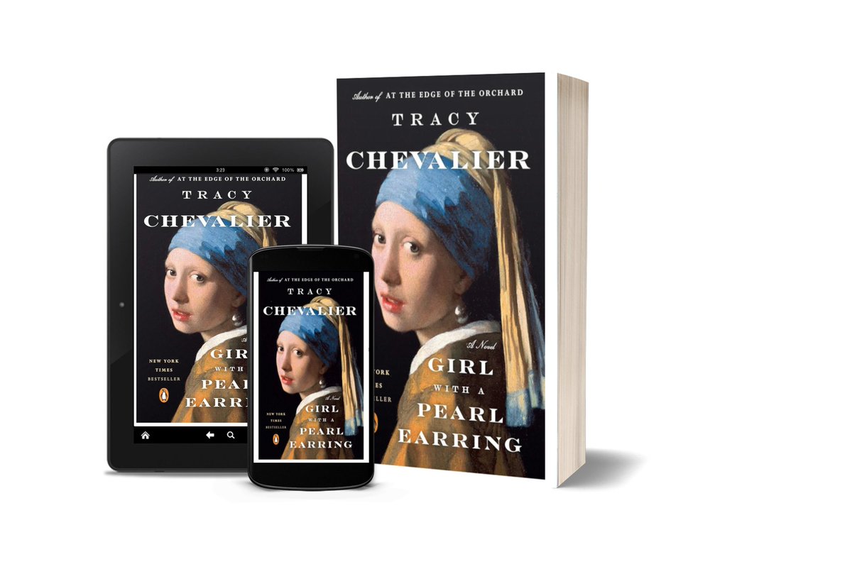 Tracycheveliar's tweet photo. The girl with a pearl earring 
#tracychevalier #mockup #author #WritingCommmunity https://t.co/v4SdAQBpd6