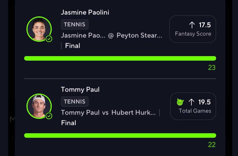 POWER 2 TENNIS CASH ✅✅ 
4 DAYS IN A ROW