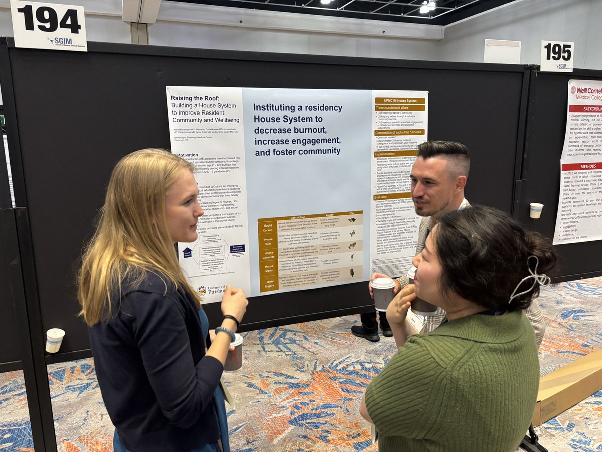 Pitt Medicine Chiefs (@pittimchiefs) on Twitter photo Outgoing chiefs <a href="/AnneArnason/">Anne Arnason Richardson</a> and <a href="/Zuchelkowski_B/">Ben Zuchelkowski, MD, MS</a> presenting our Resident #HouseSystem at the first AM session!
🕊️🦉🐢🦁🔥 #SGIM25 Outgoing chiefs <a href="/AnneArnason/">Anne Arnason Richardson</a> and <a href="/Zuchelkowski_B/">Ben Zuchelkowski, MD, MS</a> presenting our Resident #HouseSystem at the first AM session!
🕊️🦉🐢🦁🔥 #SGIM25