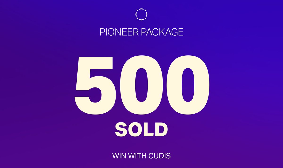 FIVE HUNDRED SOLD!!
Welcome 500 New Pioneer join the CUDISIAN Family 🫶