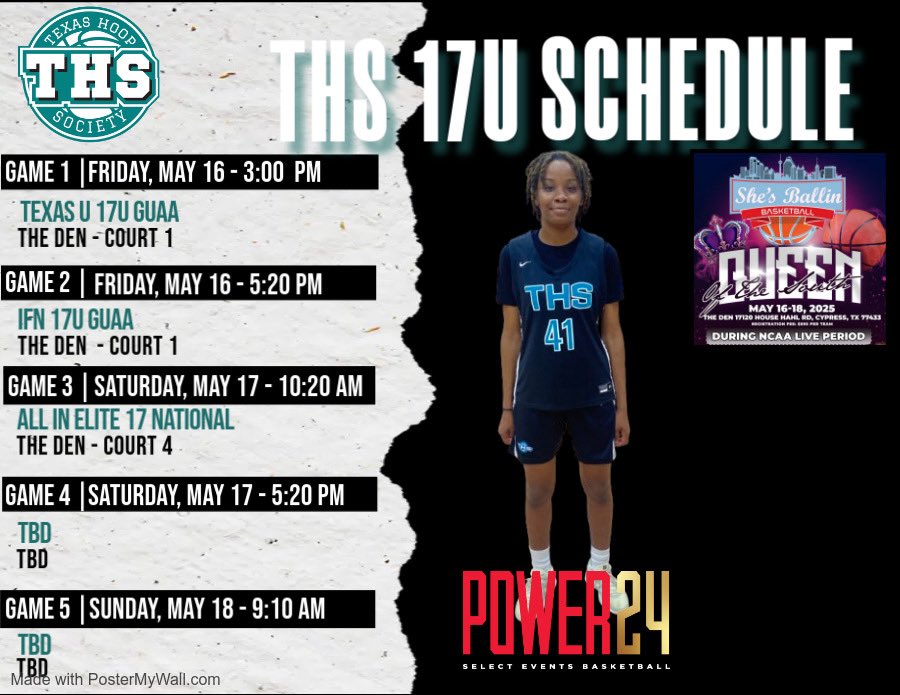 Here’s our schedule for this weekend, COME CHECK US OUT!!