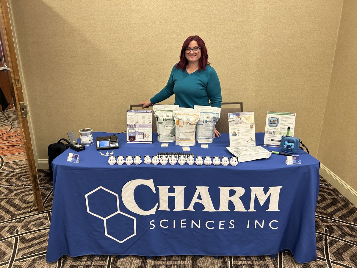 Charm is at the Michigan Dairy Industry Conference today showcasing our Antibiotic, ATP, Peel Plate Microbial testing solutions. PLUS, today is April's birthday. Stop by to say HAPPY BIRTHDAY to her and celebrate with cupcake!