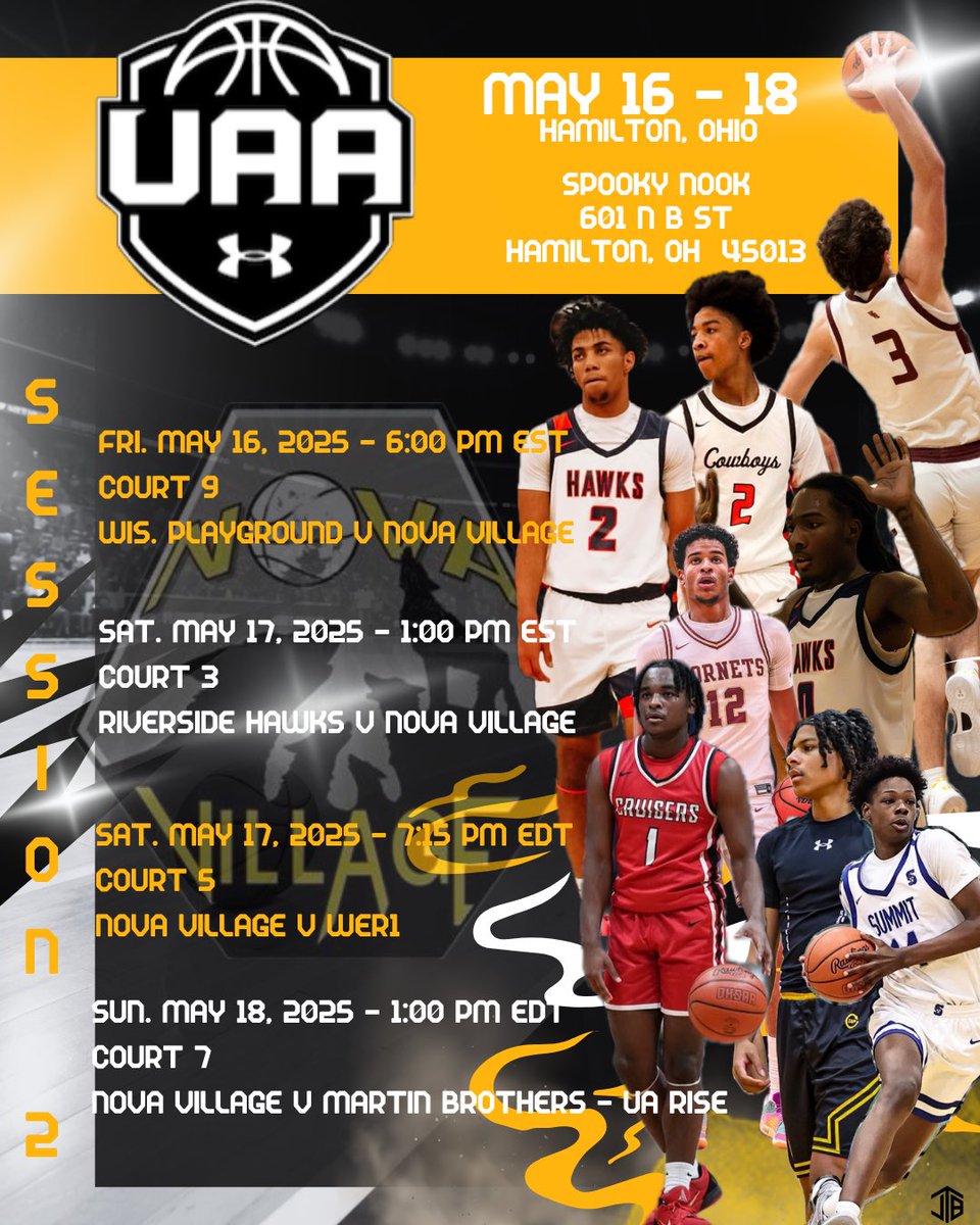 My schedule for UAA session 2
