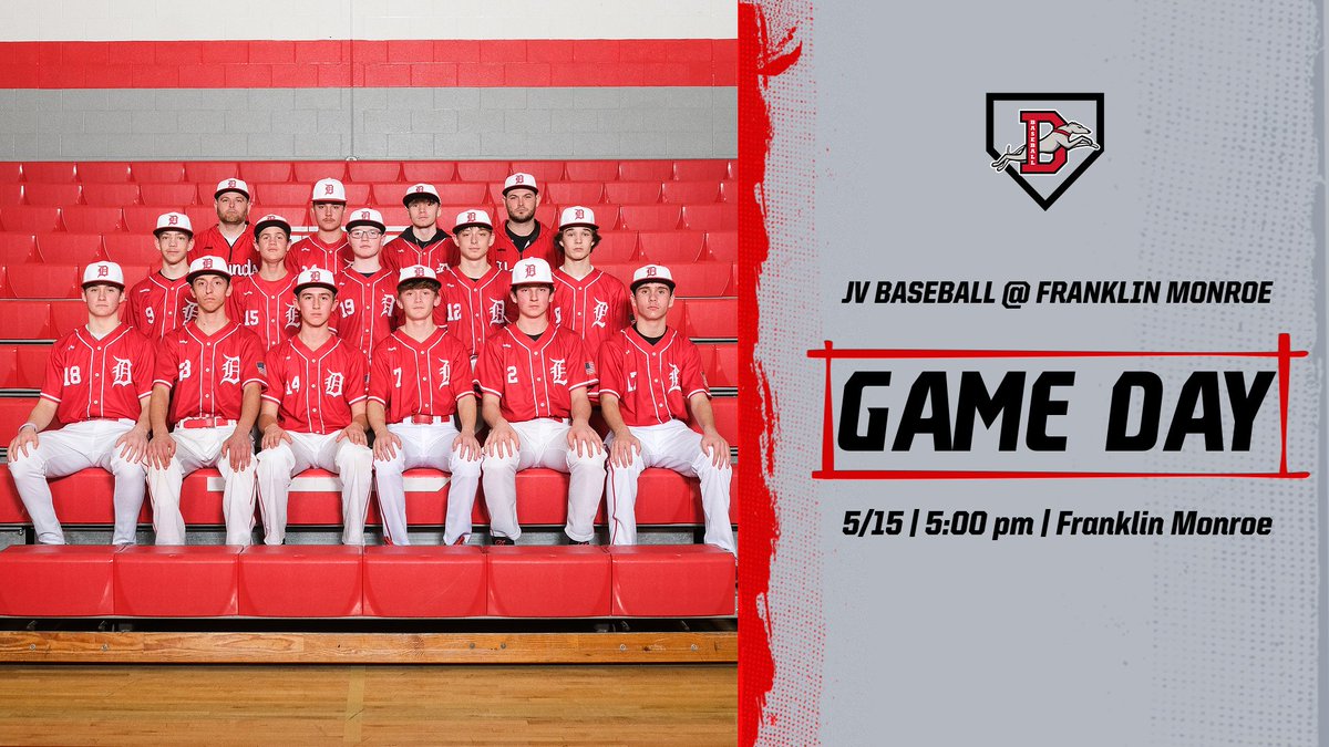 Today is GAME DAY! Your JV Baseball Team travels to Franklin Monroe for a WOAC match up. First pitch at 5:00 pm #playlikeahound