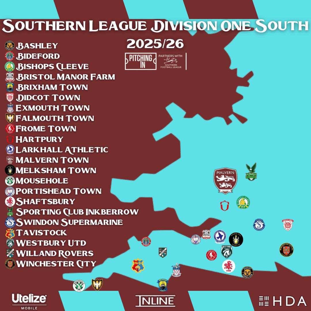 🚨Southern League Division One South - Class of 25/26 🚨 

Leagues for next season have been confirmed today. We will remain in the same league for next season &amp; will welcome a handful of new visitors to the HDAnywhere Community Stadium throughout the season! 

Which trips are