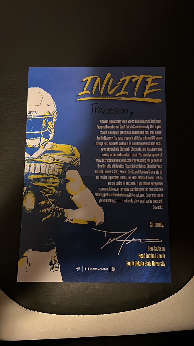 Thansk for camp invite <a href="/CoachDtjackson/">Dan Jackson</a> <a href="/CoachBusekist/">Zane Busekist</a> <a href="/PlattsmouthFB/">Plattsmouth Football</a>