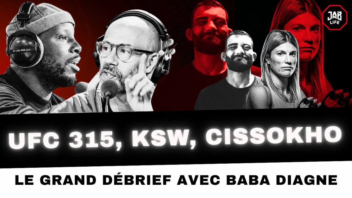 🎙🔥 Et pour ceux qui l'ont raté, il y a toujours notre grand débrief du week-end combat en ligne avec <a href="/LexaB/">Alexandre Herbinet</a> et <a href="/Baba_Diagne_/">Baba</a> : Manon Fiorot, BSD, JDM, Aldo, Parnasse, Cissokho et d'autres sont au programme ⤵️