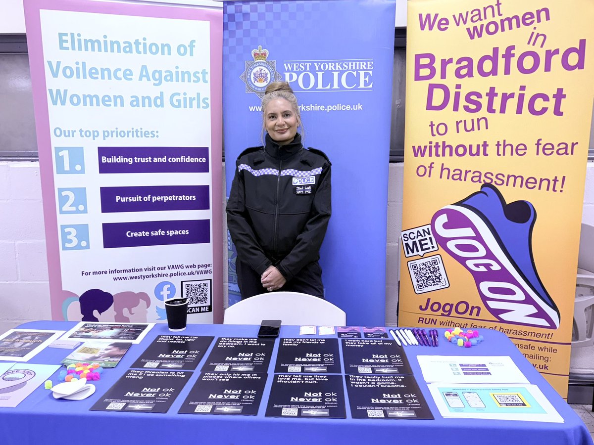 PC Cahn attended a mental health awareness event by Stay Put and Hope Light at Grange Interlink. The event included speakers, such as domestic abuse survivors, and informational stalls. PC Cahn provided insights at the police information table.