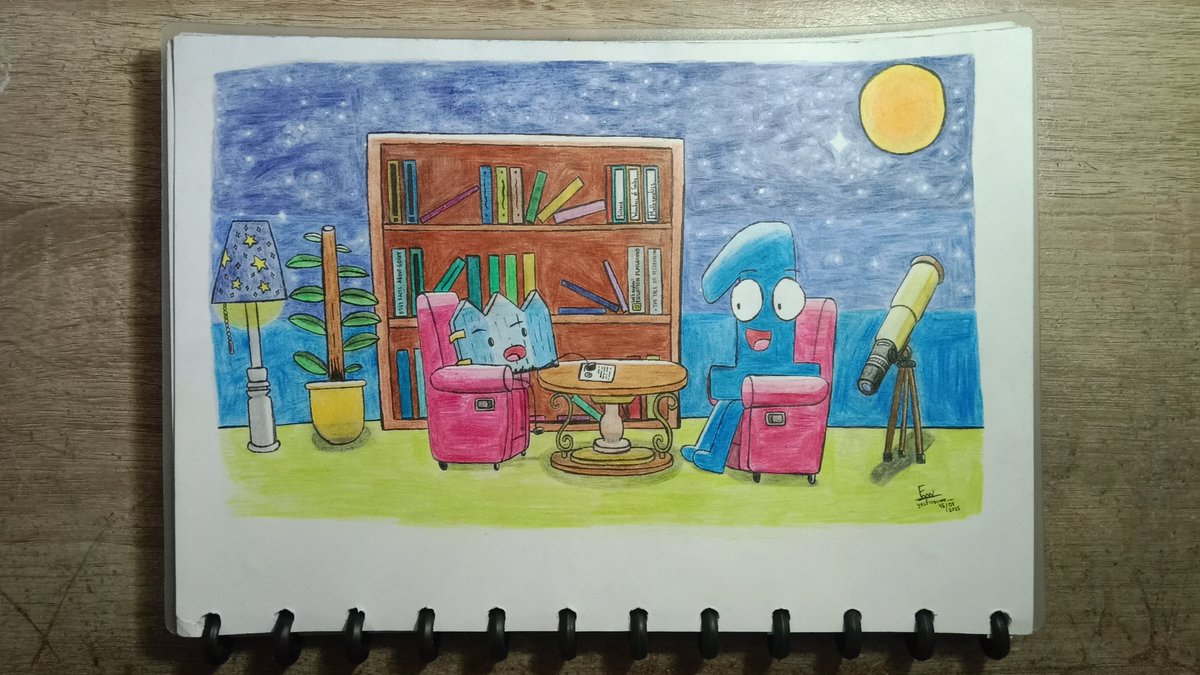 yesfiraswa's tweet photo. For my school's art gallery contest! Battle for Dream Island: The Power of Two fanart based on the show's S5 E15, "Seasonal Shift" #bfdi #tpot #battlefordreamisland #osc #objectshow #objectshowcommunity #cartoon #webseries #animationshow #thepoweroftwo https://t.co/X0rtlJJNCJ