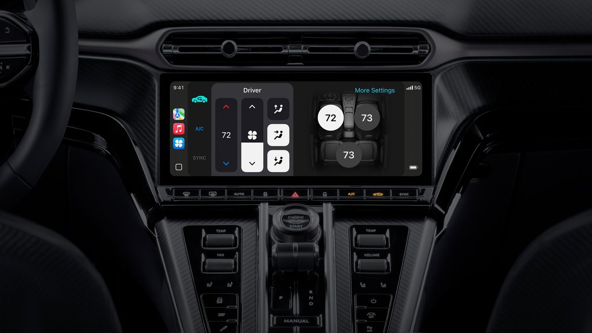 app_settings's tweet image. the new CarPlay is finally here and it looks SICK!