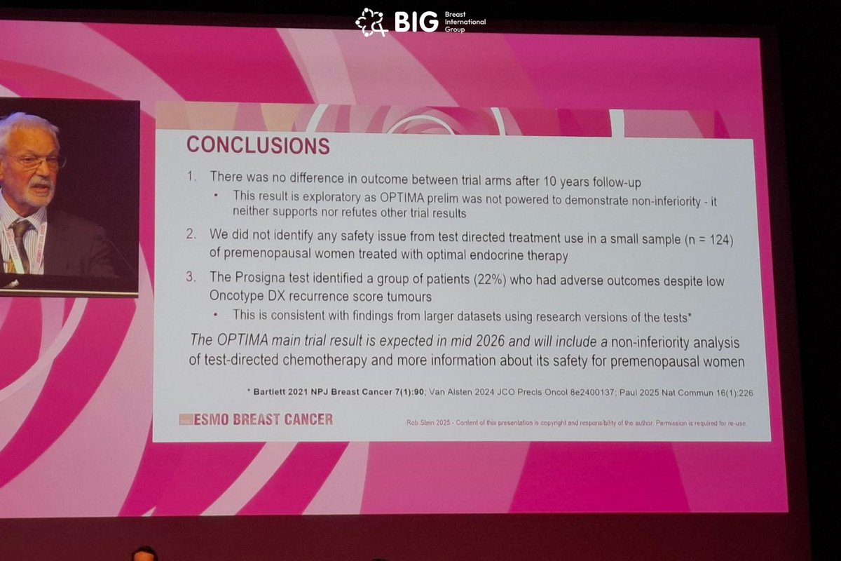 Breast International Group (@bigxresearch) on Twitter photo #ESMOBreast25: Preliminary results of the #OPTIMA BIG supporter trial were presented by Dr Rob Stein <a href="/uniofwarwick/">University of Warwick</a> <a href="/UoLondon/">University of London</a> #ESMOBreast25: Preliminary results of the #OPTIMA BIG supporter trial were presented by Dr Rob Stein <a href="/uniofwarwick/">University of Warwick</a> <a href="/UoLondon/">University of London</a>