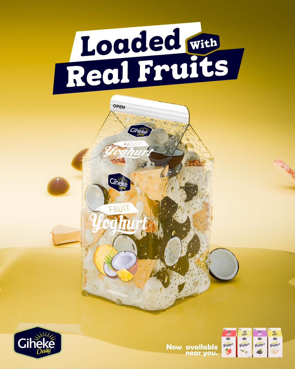 This isn’t just fruit flavour. This is fruit inside your yoghurt. Big difference 🍍🥥

#GihekeYogurt