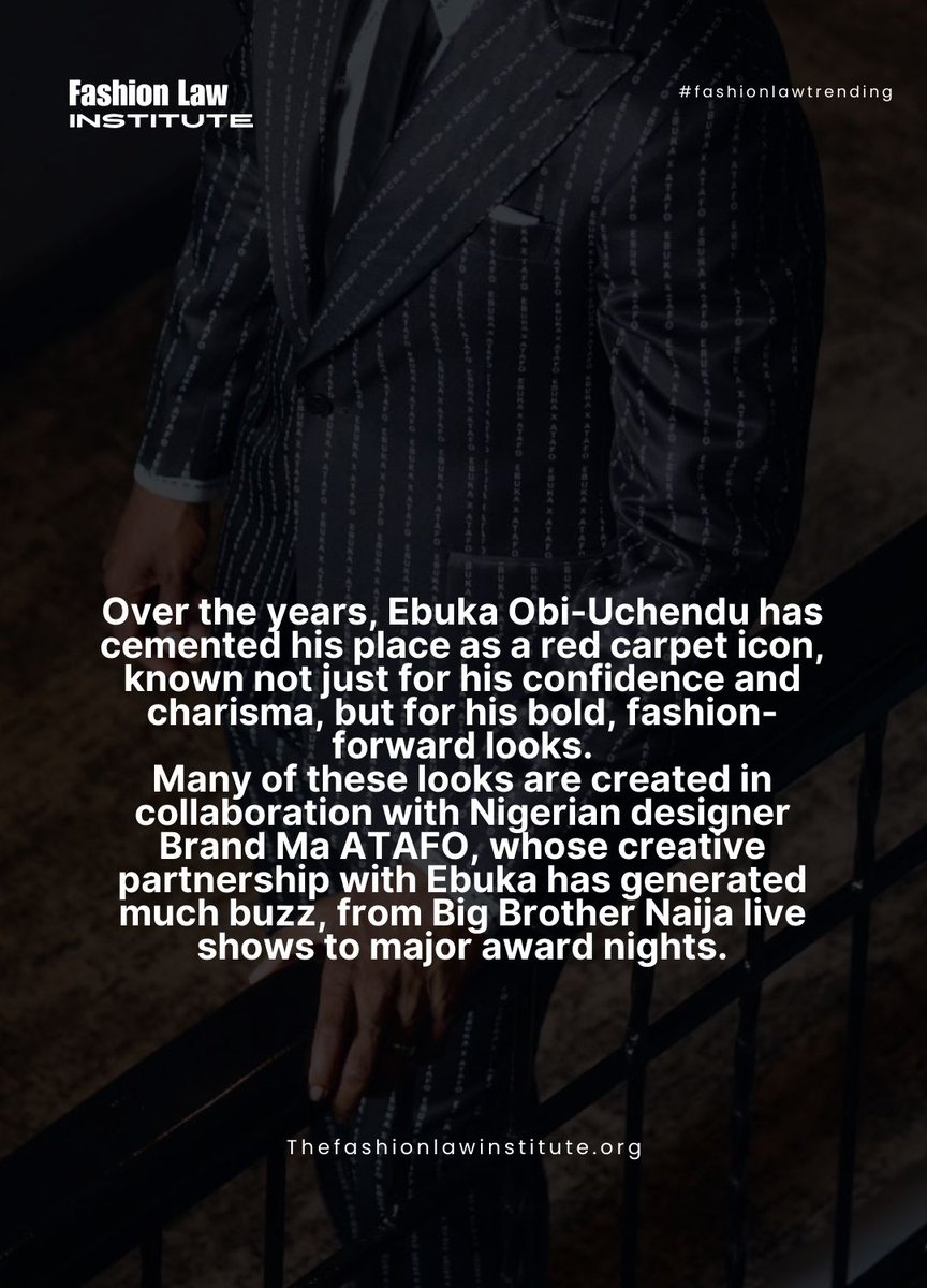 officialtfli's tweet image. Ebuka X ATAFO: When fashion meets Intellectual Property 

#FashionLaw #IntellectualProperty #TrademarkProtection #CoBranding #PublicityRights #CreativeCollaboration #DesignersRights #IPStrategy #FashionBusiness #AMVCA #amvca2025 #amvca