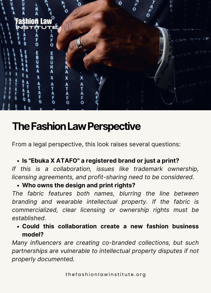 officialtfli's tweet image. Ebuka X ATAFO: When fashion meets Intellectual Property 

#FashionLaw #IntellectualProperty #TrademarkProtection #CoBranding #PublicityRights #CreativeCollaboration #DesignersRights #IPStrategy #FashionBusiness #AMVCA #amvca2025 #amvca