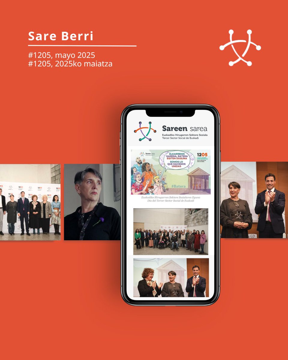 📣 📨 Ya está aquí el  #SareBerri especial #1205 MAYO!
👁️🗨️ Día del Tercer Sector Social de Euskadi

🔗  mailchi.mp/36156e8ec9cf/s…]
📥 ¡Puedes recibirlo en tu email cada mes!
🎯 ¡Suscríbete! 👉 eepurl.com/gpU4dD

#SareBerriMayo #TercerSectorSocialEuskadi
