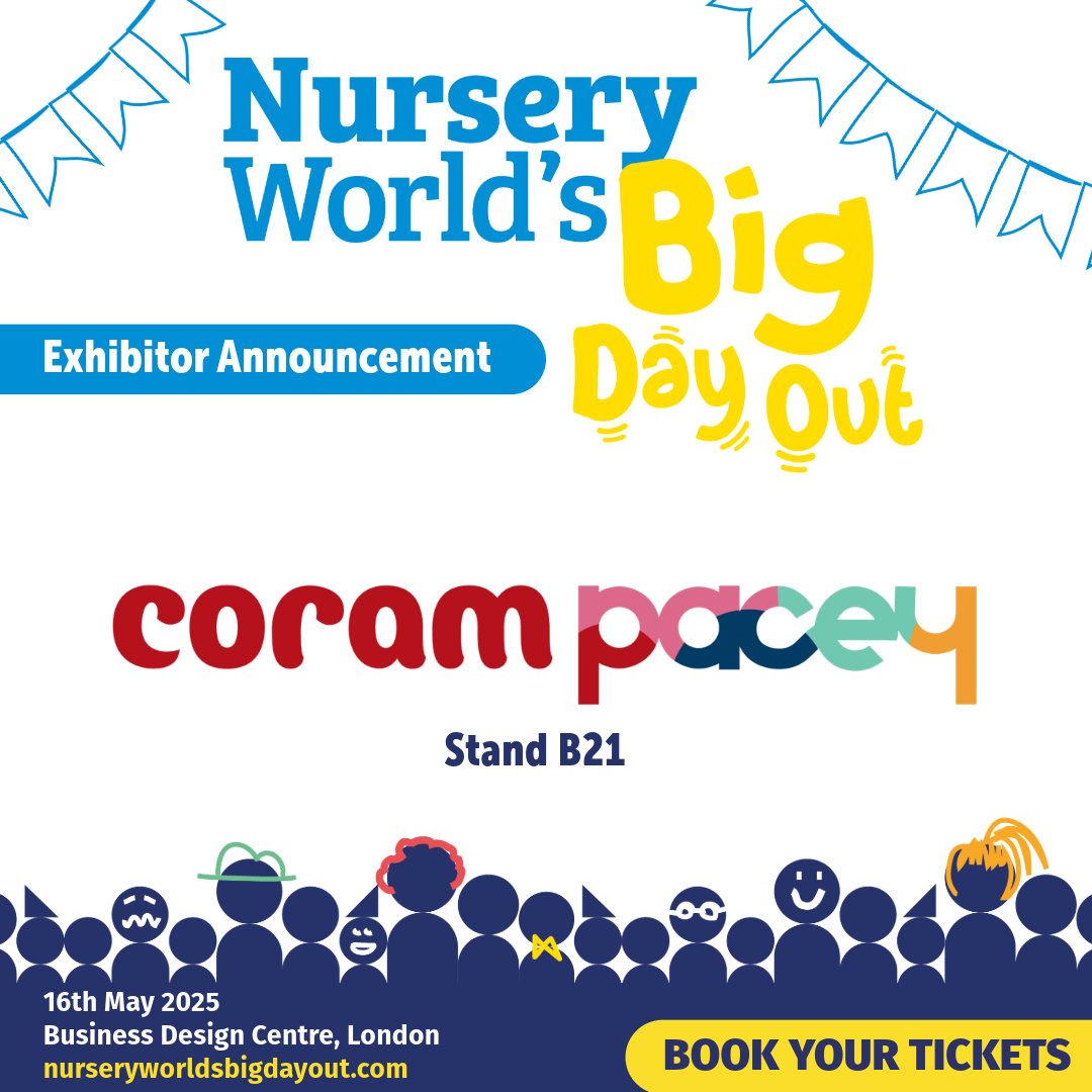 We're delighted to welcome @paceychildcare to #NWBigDayOut2025! 🥳

🔗For more information visit 👉pacey.org.uk
🎟️Book your tickets here 👉ow.ly/T9Uu50V6NnC
#EarlyYears #EYFS #Education