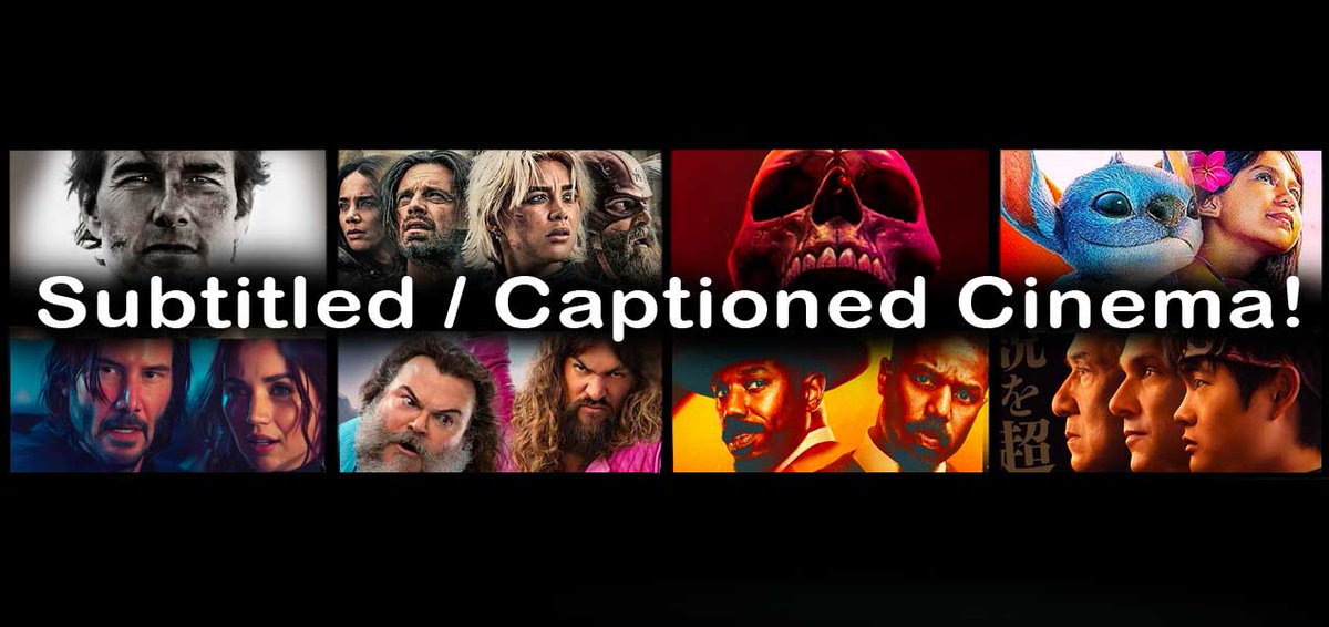 Accessible, Inclusive Subtitled/Captioned Cinema!
Mission: Impossible, Thunderbolts, Lilo &amp; Stitch, Final Destination, Karate Kid, John Wick Ballerina, Sinners, The Surfer, Hollow Road, Wedding Banquet, Phoenician Scheme &amp; more!
Screenings: YourLocalCinema.com
Retweet?