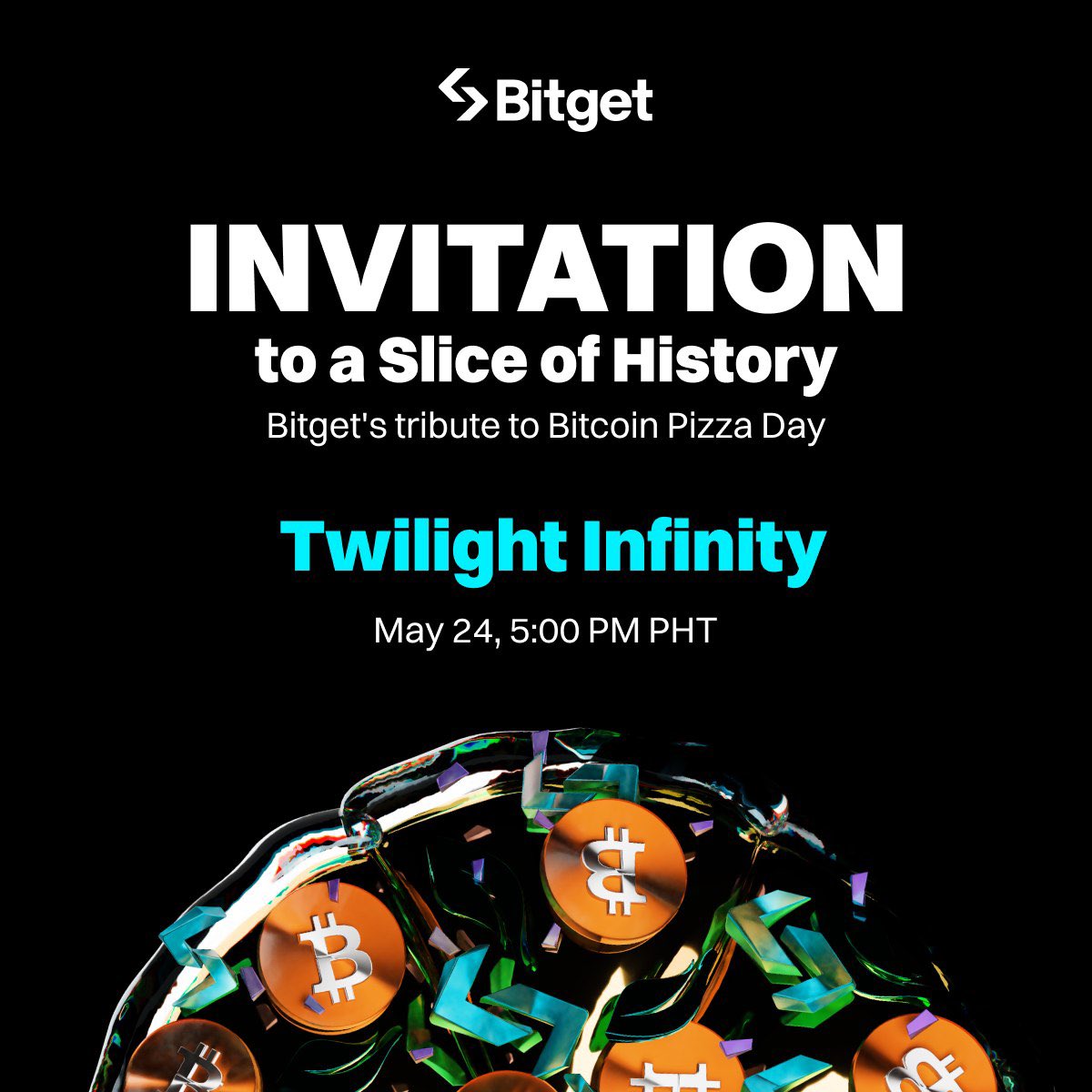 Sir Alvon | TI (@sir_alvon) on Twitter photo Bitget Pizza Day is on May 24th!
But before that, let’s have a:
$100 in $USDT Giveaway!
$50 each to 2 winners
🔥 Follow: <a href="/Twilight_InfPH/">Twilight Infinity</a>
🔥 Like & RT
🔥 Mention 3 friends!
👥 Winners will be announced on May 20, 2025.
Bitget Pizza day Invitation Link:
lu.ma/hhbgpi9b Bitget Pizza Day is on May 24th!
But before that, let’s have a:
$100 in $USDT Giveaway!
$50 each to 2 winners
🔥 Follow: <a href="/Twilight_InfPH/">Twilight Infinity</a>
🔥 Like & RT
🔥 Mention 3 friends!
👥 Winners will be announced on May 20, 2025.
Bitget Pizza day Invitation Link:
lu.ma/hhbgpi9b