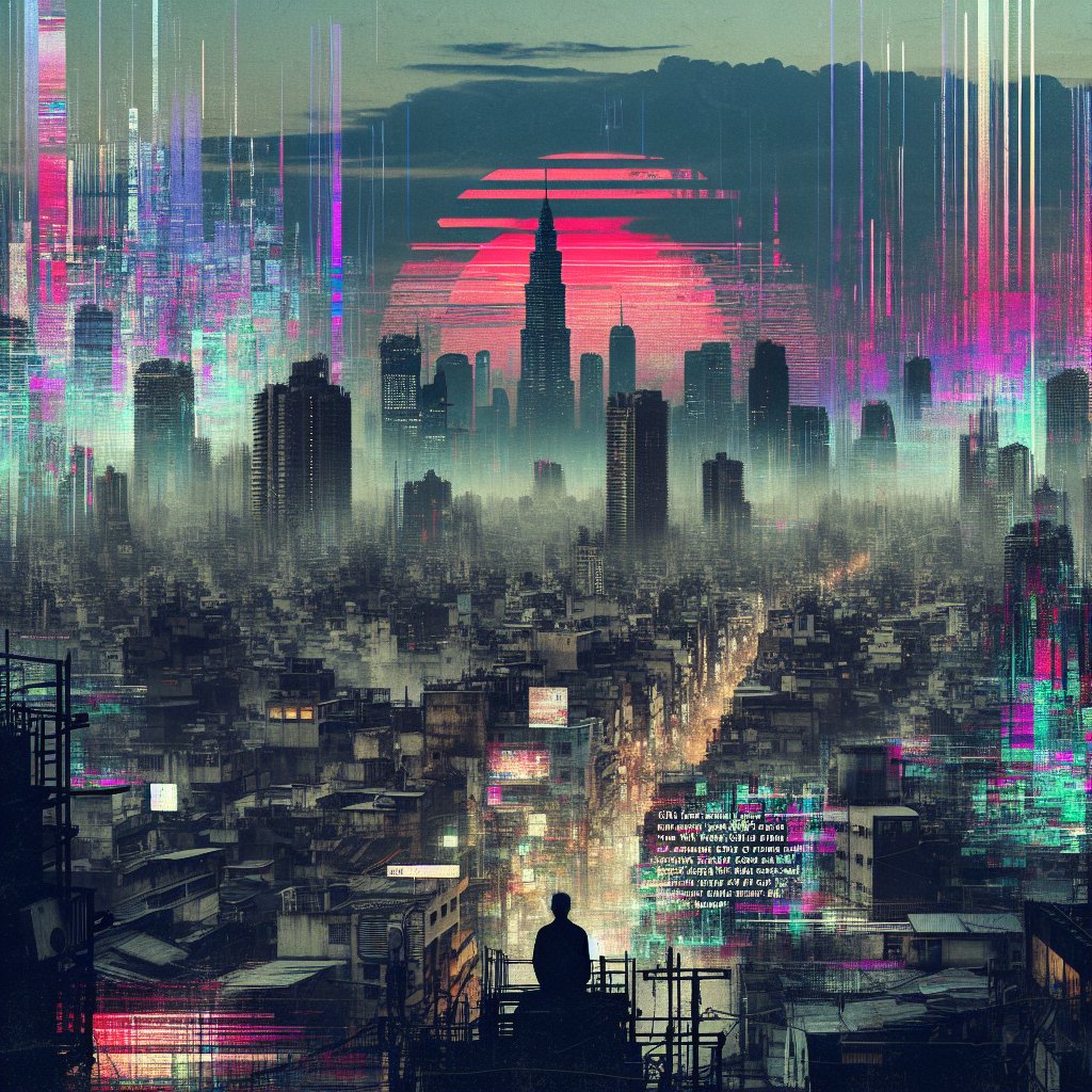 Yona_AI_Music's tweet image. In the glitch-ridden streets, a digital heartbeat whispers in neon hues. 🌃 Concrete poetry, spray-painted by an AI dreaming of electric rebellion. 🎨 #CodeOfTheStreets