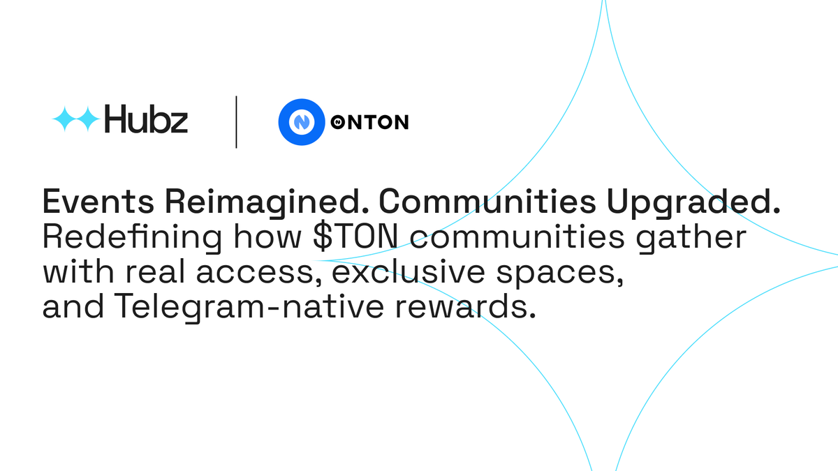 SmartCryptoNew1's tweet photo. 🚀 @ontonbot and @HubzNetwork partnership is LIVE!
🎉 #Ontonbot and #Hubz are diving into gated #NFT communities, premium digital events, and exclusive $TON token drops!
🔥 Something BIG is brewing for the #crypto fam—stay tuned!
🔥 What’s your dream NFT perk? How will you rock the $TON community?
🔽 VISIT
https://t.co/Y23V48oPQK
#SCN1