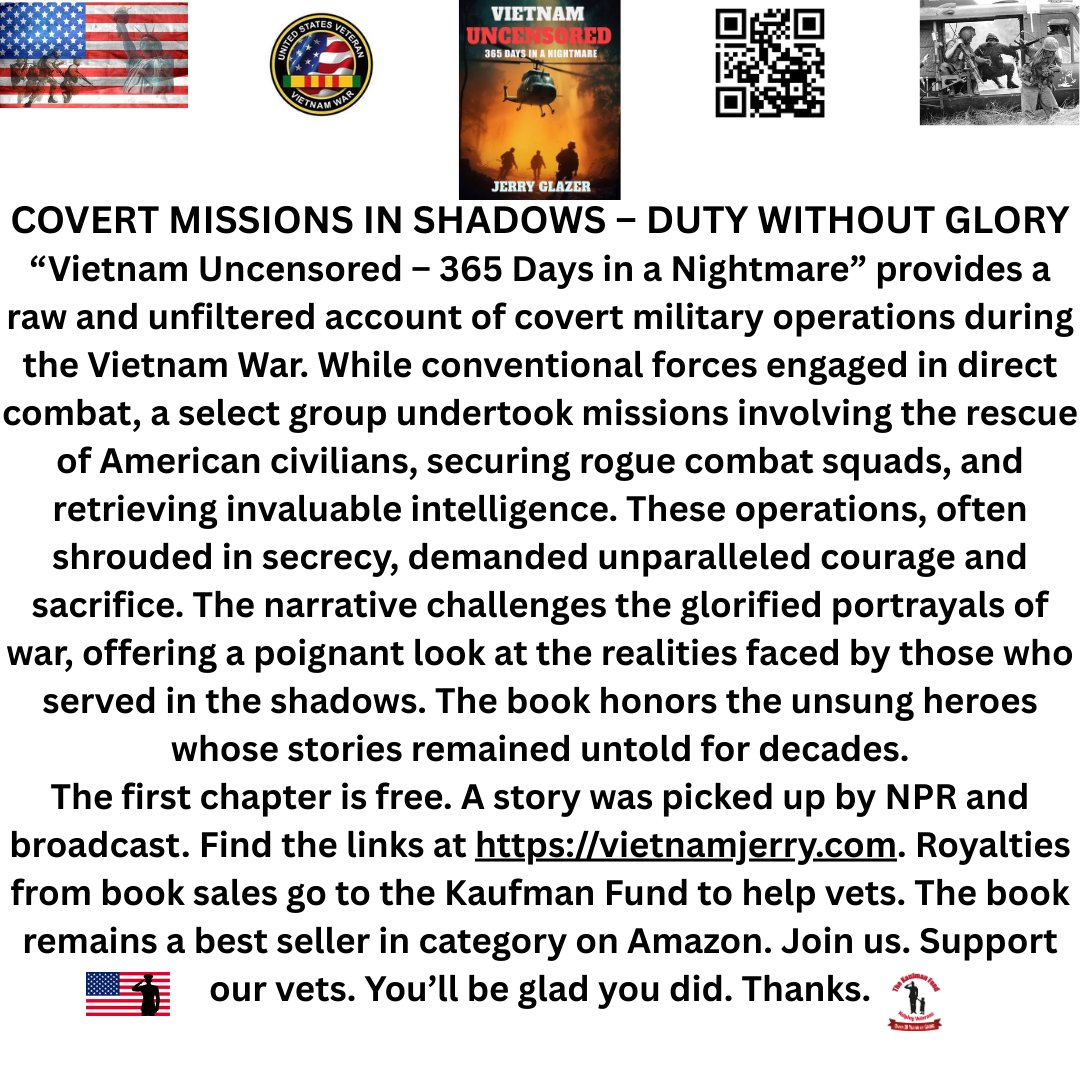Diving into the shadows of the Vietnam War, “Vietnam Uncensored – 365 Days in a Nightmare” unveils the untold stories of covert operations and silent sacrifices. Read more at vietnamjerry.com#VietnamVeteran #MilitaryHistory #VeteranStories #WarMemoirs #SupportOurVeterans