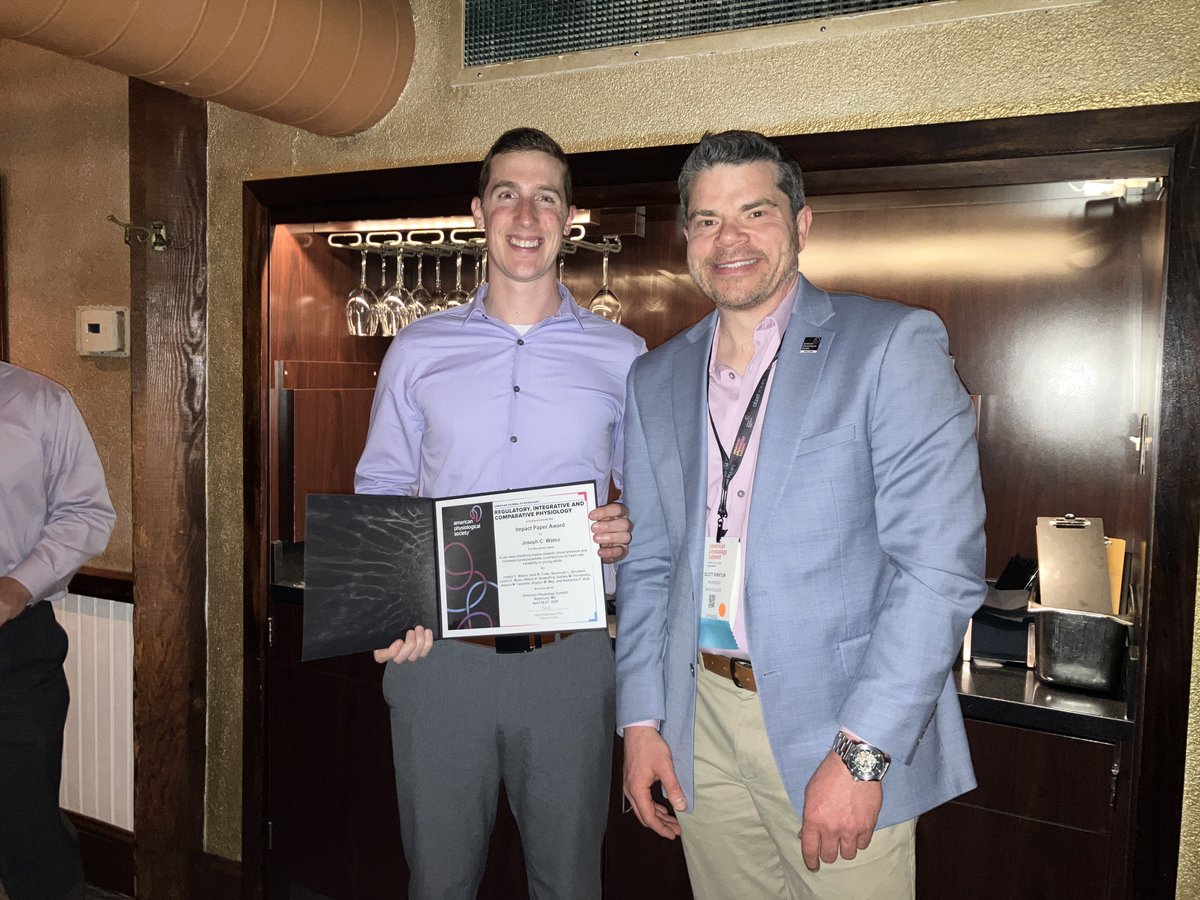 AJP-Regulatory, Integrative Comparative Physiology (@ajpregu) on Twitter photo 🎉Congratulations to <a href="/Joseph_Watso/">Joseph C. Watso, PhD</a>, et al. on receiving #AJPRegu's Best Impact Paper Award for 2024! 🏆 Honored at #APS2025.
Read the paper: ow.ly/HRop50VSun8
#HeartRateVariability #CardiacVagalBaroreflex #BloodPressure #BloodPressureVariability 🎉Congratulations to <a href="/Joseph_Watso/">Joseph C. Watso, PhD</a>, et al. on receiving #AJPRegu's Best Impact Paper Award for 2024! 🏆 Honored at #APS2025.
Read the paper: ow.ly/HRop50VSun8
#HeartRateVariability #CardiacVagalBaroreflex #BloodPressure #BloodPressureVariability