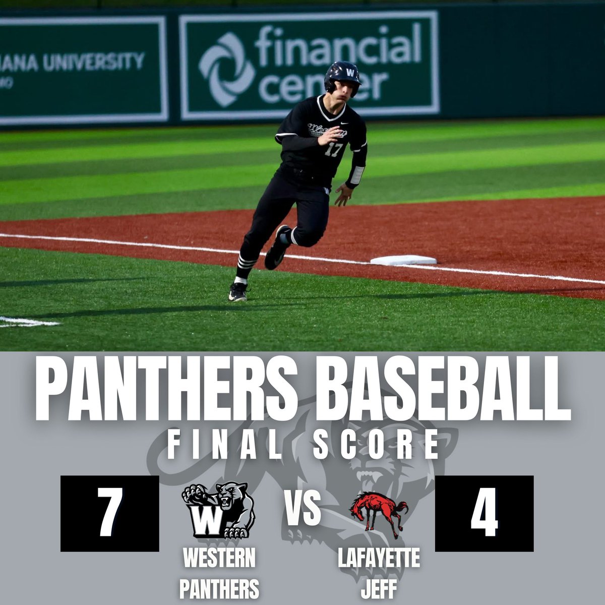 WHS Sports Information (@whs_sid) on Twitter photo ⚾️Panthers Baseball (19-3, 5-1)⚾️
<a href="/Western_BBCoach/">Western Baseball</a>
Panthers WWWWWWin!
Panthers - 7
Broncos - 4
Next Game
📅 Friday, May 16th
🆚 Twin Lakes
⏰ 6:00pm
📍Twin Lakes High School
🏆Hoosier Conference Championship🏆 ⚾️Panthers Baseball (19-3, 5-1)⚾️
<a href="/Western_BBCoach/">Western Baseball</a>
Panthers WWWWWWin!
Panthers - 7
Broncos - 4
Next Game
📅 Friday, May 16th
🆚 Twin Lakes
⏰ 6:00pm
📍Twin Lakes High School
🏆Hoosier Conference Championship🏆