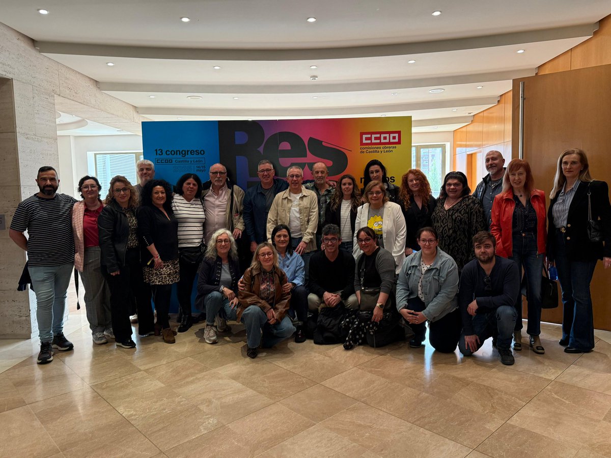 🗣️ Delegación de Servicios CCOO CyL al #13CongresoCCOOCyL

✊ Juntos y unidos somos más fuertes!