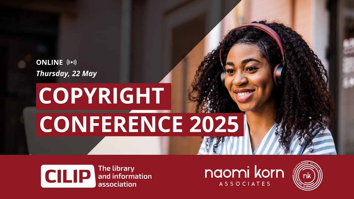 CILIPinfo's tweet photo. β³ Only ONE WEEK to go until #CILIPCopy25! The countdown is on for a day filled with expert speakers, thought-provoking discussions and key insights into the future of copyright. Don't miss out, secure your spot now! π https://t.co/mwgUGRkOL4 https://t.co/gI4gBpmWqw