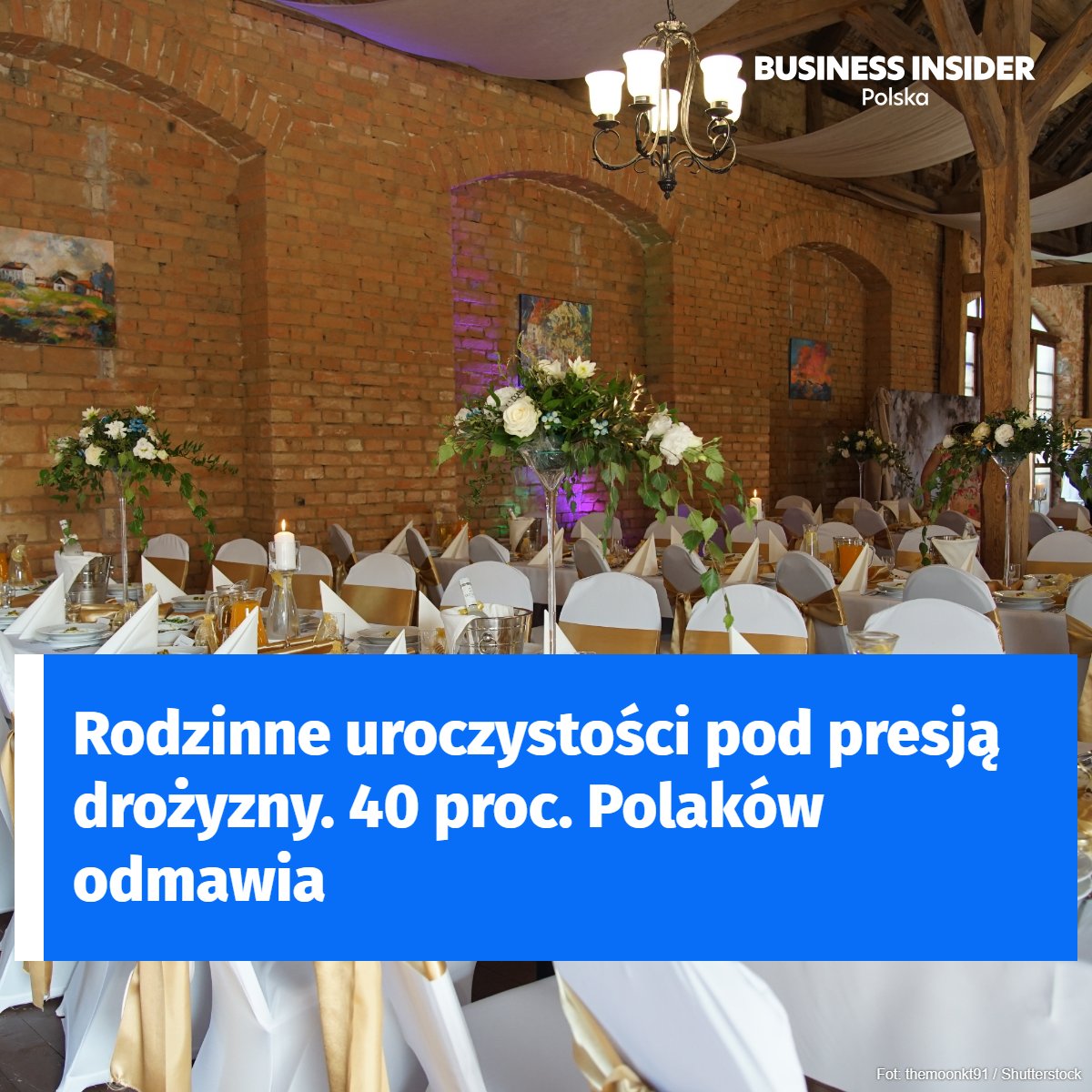 BIPolska's tweet image. Polacy rezygnują z wesel przez drożyznę 😢 businessinsider.com.pl/finanse/raport…

#wesele #chrzciny #komunia