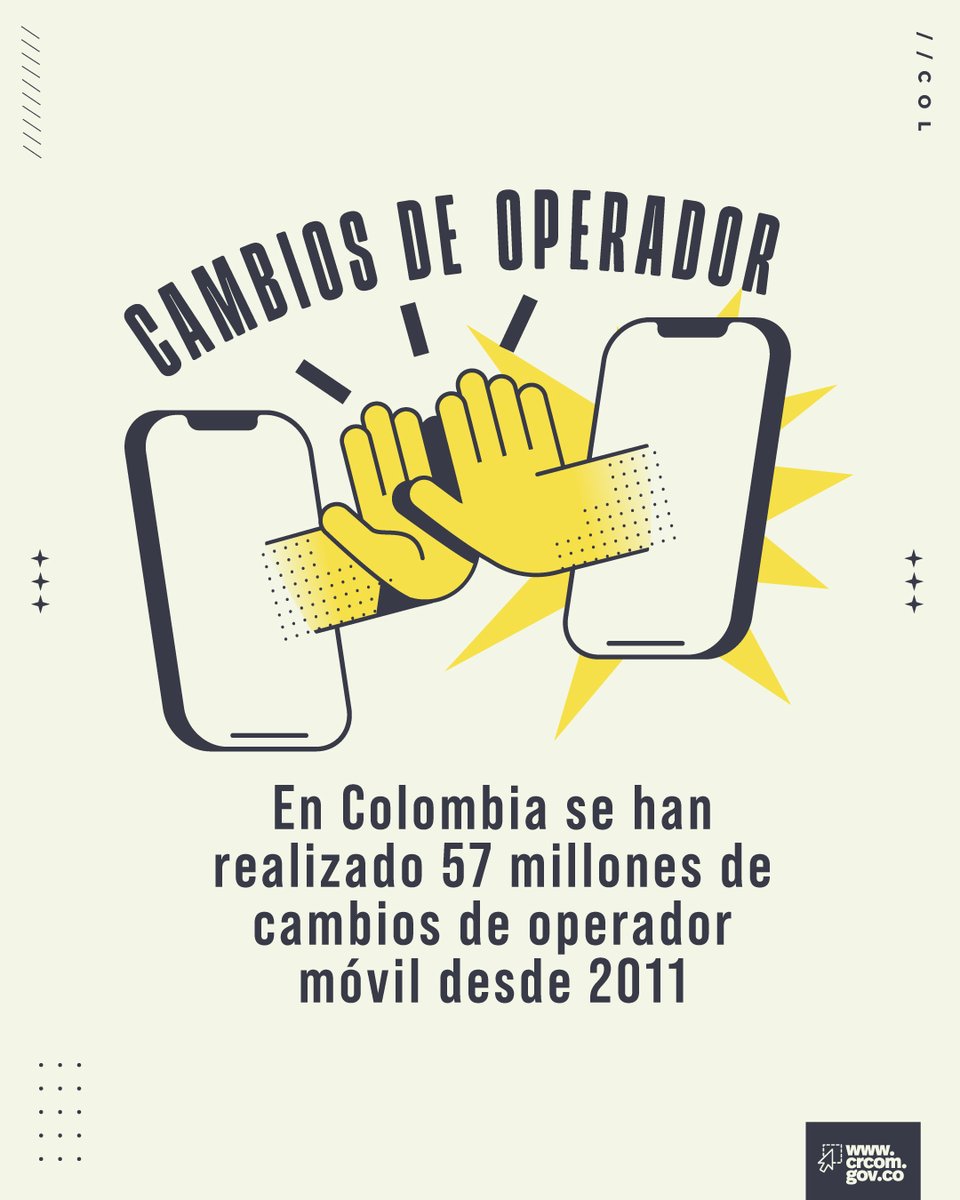📲 En 2024 se realizaron 7,08 millones de portaciones móviles en Colombia.
🔻 Esto representa una disminución del 15,5 % frente a 2023.
¿Qué sucedió en el último trimestre del año?
📊 Consulta el informe completo aquí crcom.gov.co/es/noticias/co…