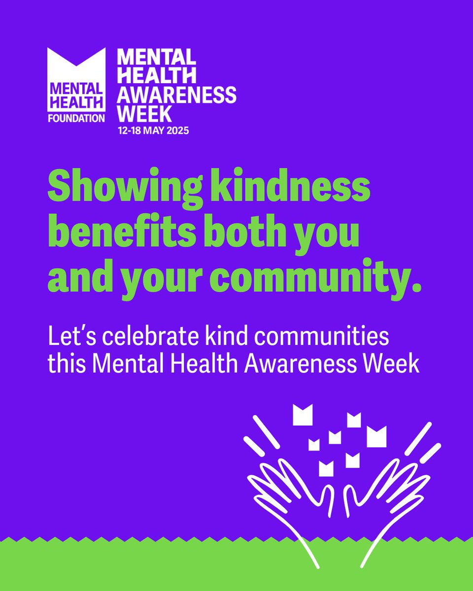 This Mental Health Awareness Week, let's take a moment to reflect on the power of kindness and how it can positively impact both our own wellbeing and the health of our communities.  

#MentalHealthAwarenessWeek #ThisIsMyCommunity